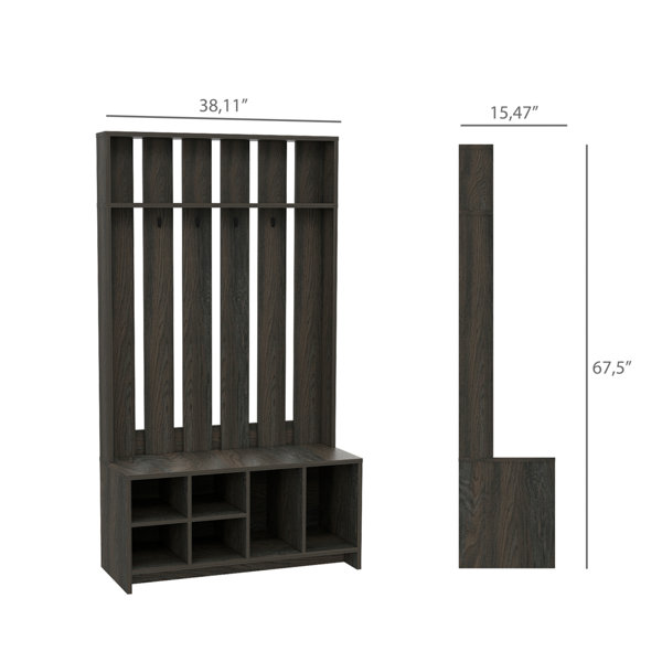 Latitude Run® Duktig Hall Tree with Bench and Shoe Storage & Reviews